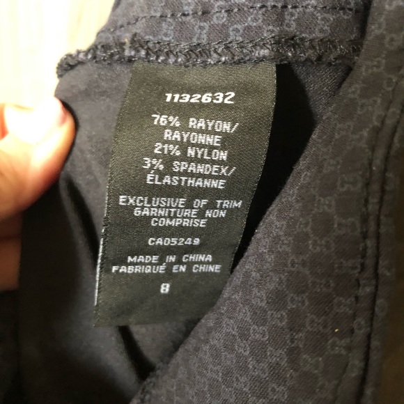 Patterned Blue Dress Pants - Picture 11 of 12